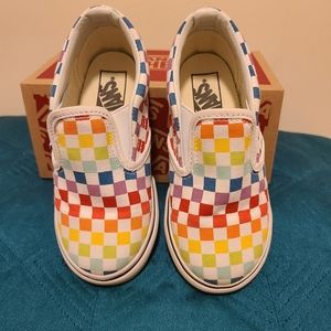 Vans; toddler size 9; Multi-color